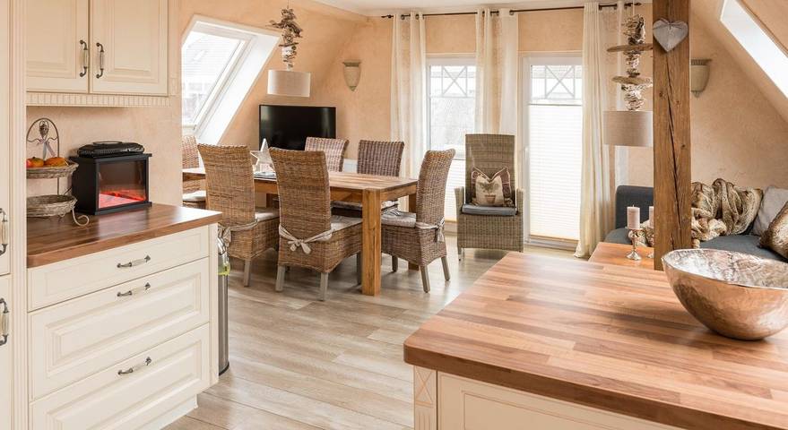 Ferienwohnung für 6 Personen, mit Balkon und Balkon/Terrasse sowie Garten in Haffkrug
