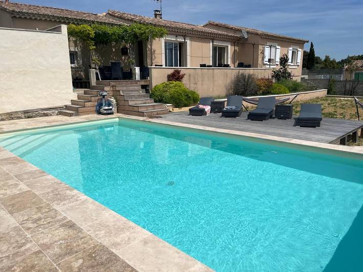 Location de vacances pour 12 personnes, avec vue ainsi que piscine et jardin, animaux acceptés à Pougnadoresse - 3
