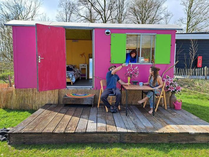Camping voor 2 personen, met tuin in IJsselmeer