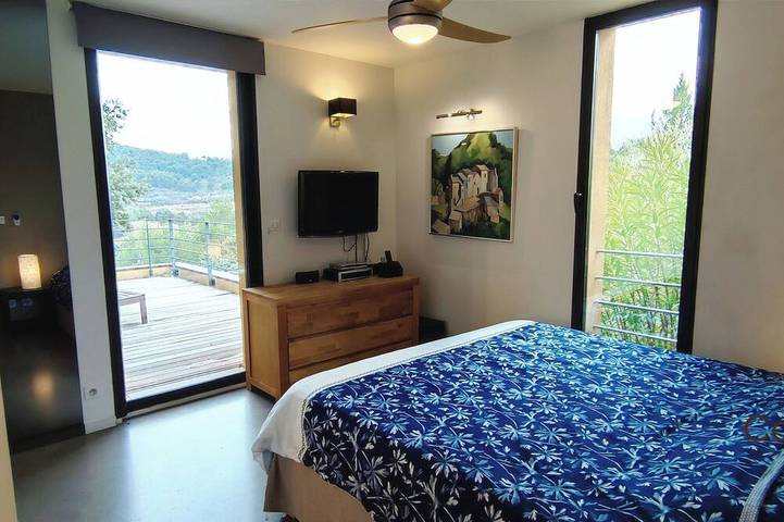 Villa contemporaine au Barroux avec vue sur le Mont Ventoux in Le Barroux, Parc naturel régional du Mont-Ventoux