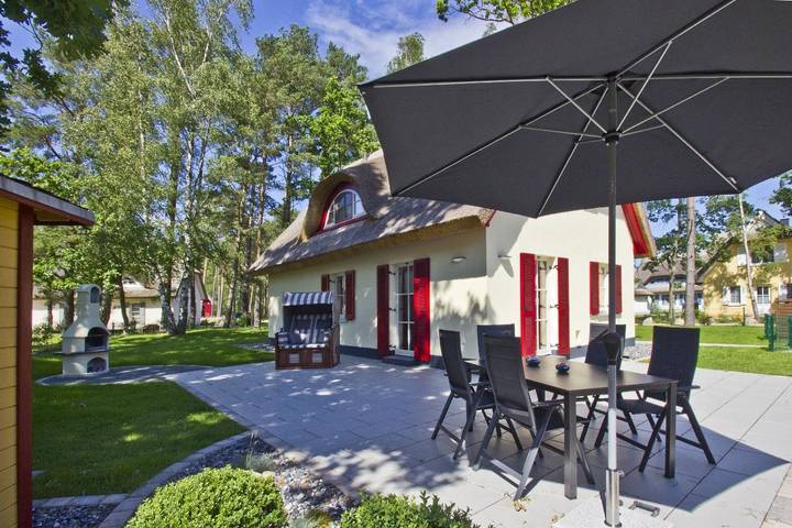 Ferienhaus für 6 Personen, mit Terrasse und Garten sowie Sauna