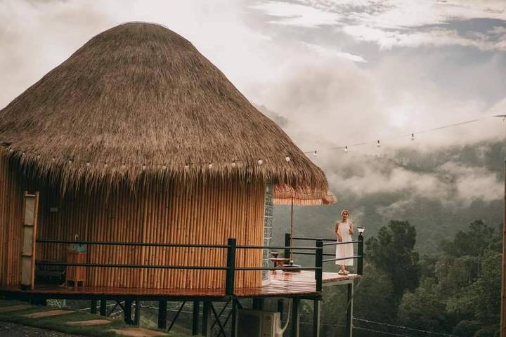 Albergue para 4 personas, con jardín y vistas en Tailandia