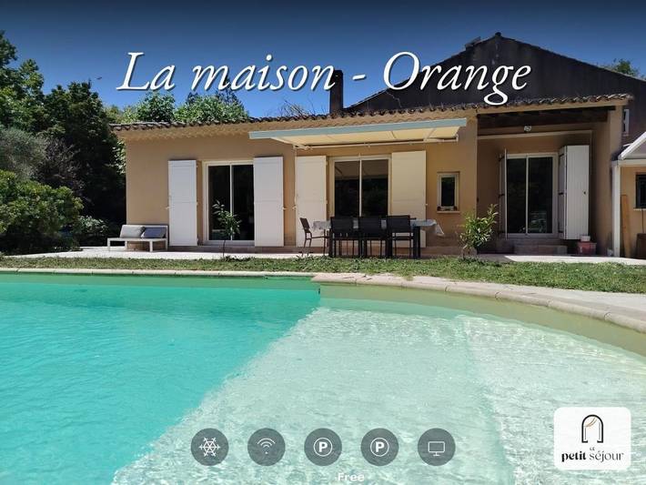 Villa für 7 Personen, mit Terrasse und Garten sowie Pool in Orange