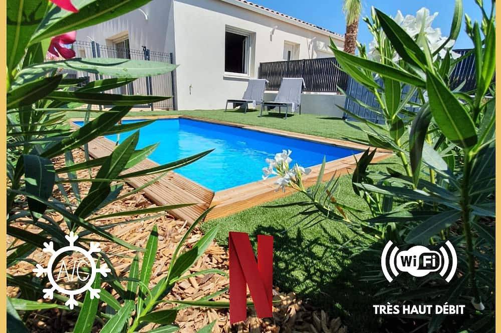 Villa 3ch Moderne Piscine Chauffée Clim in Cessenon-sur-Orb, Region de Béziers