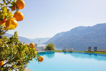 Hotel für 2 Personen, mit Seeblick und Garten sowie Ausblick und Pool, mit Haustier in Brissago