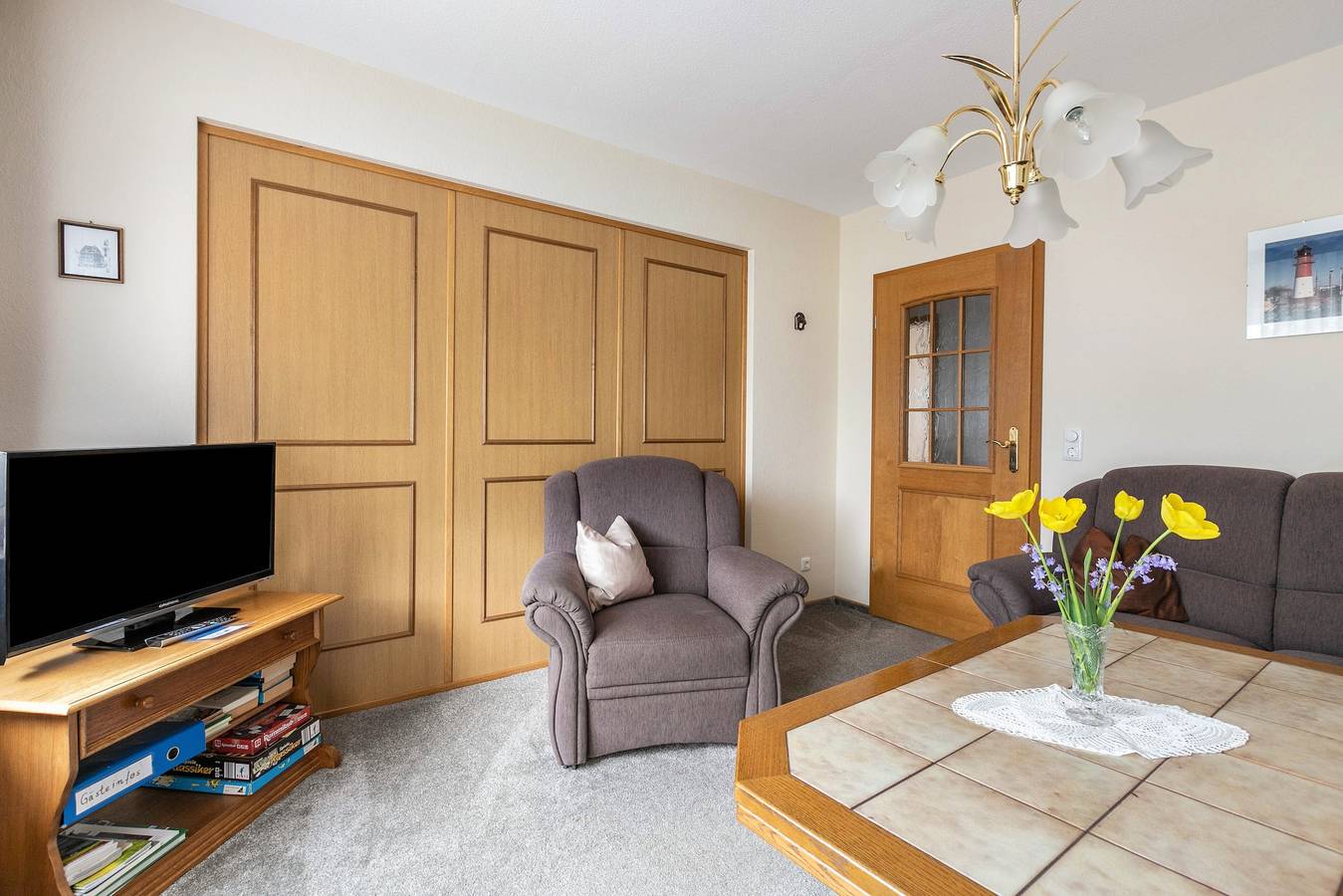 Ganze Wohnung, Ferienwohnung 'Ilse' mit Privatterrasse, Gemeinschaftsgarten und Wi-Fi in Schülp, Eider-Treene-Sorge