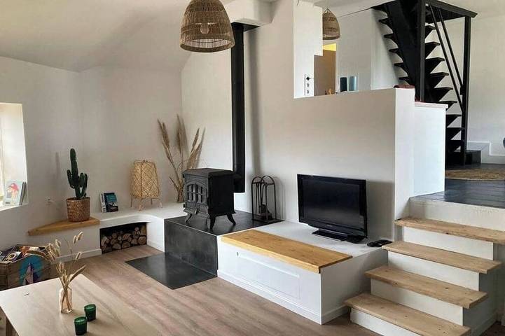 Maison de vacances pour 6 personnes, avec balcon et jardin à Plouezoc'h