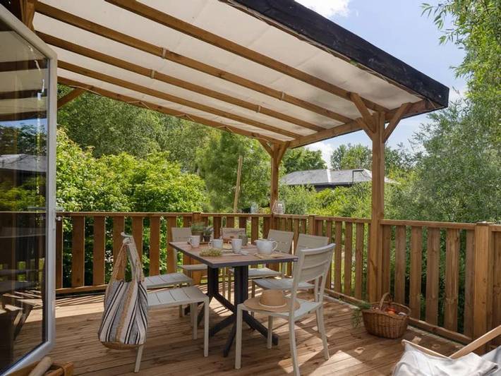 Camping Slow Village Breizh Légendes - Mobilhome 6 personnes - Cottage Premium Vue Mer 3 Ch. in Plounéour-Brignogan-Plages, Région de Brest