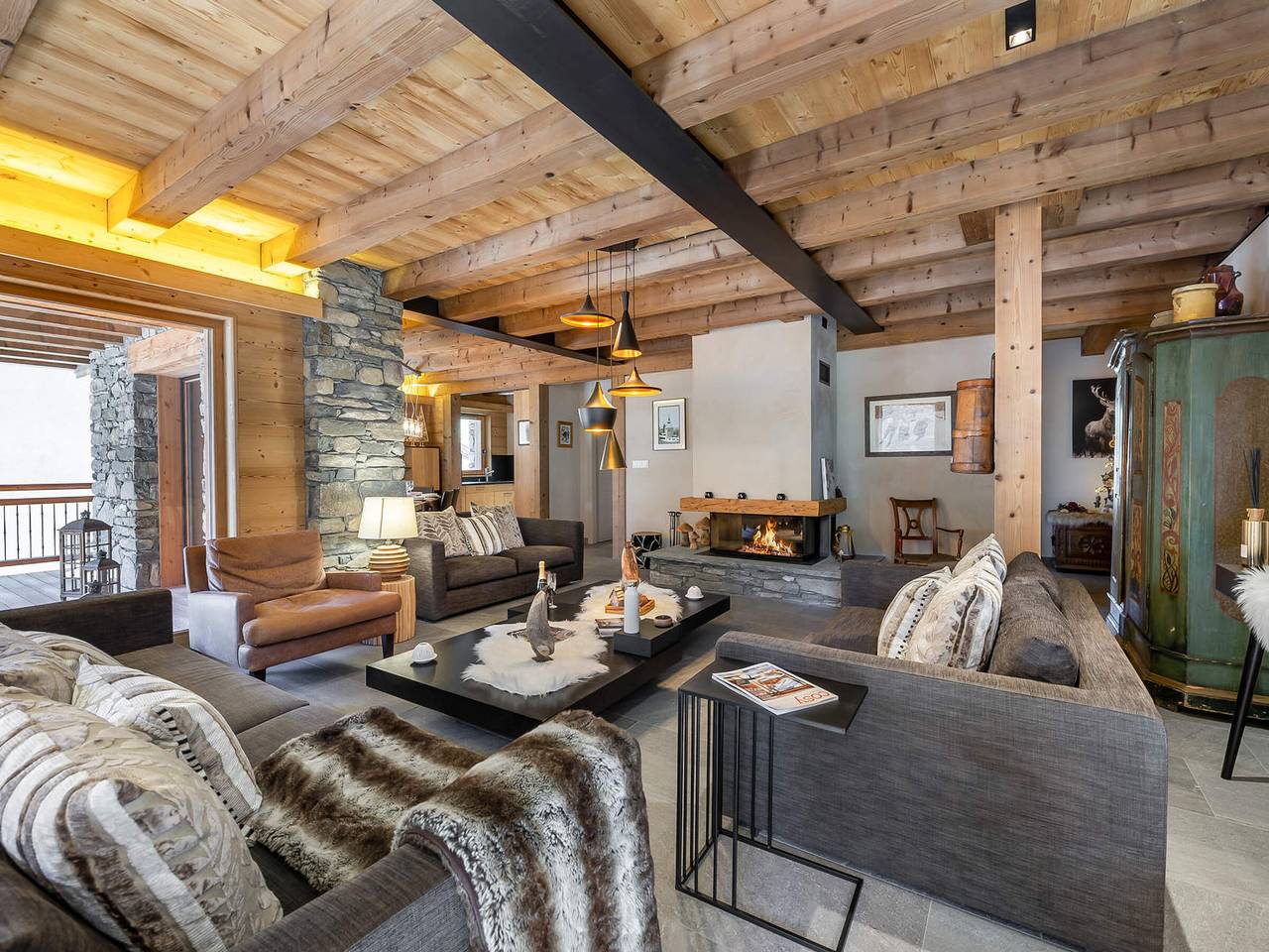 Geheel appartement, Charming apartment for 6 with garage, close to ski in Saint-Martin-de-Belleville, Massif de la Vanoise
