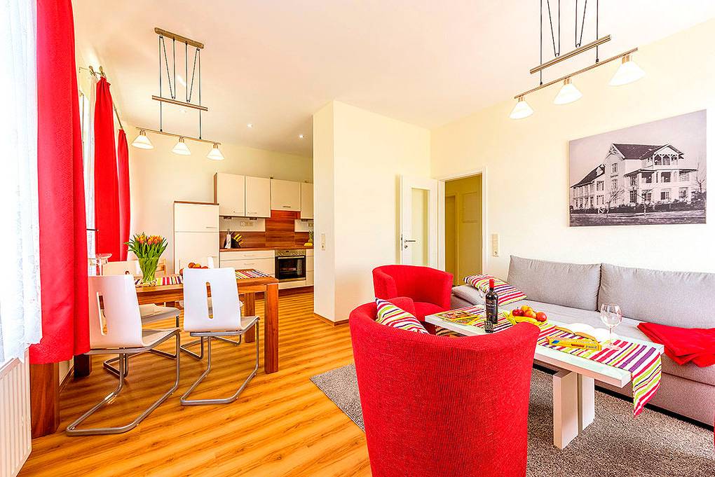 Ganze Ferienwohnung, D 098.011 - Fewo Haus Seerose in Thiessow, Mönchgut