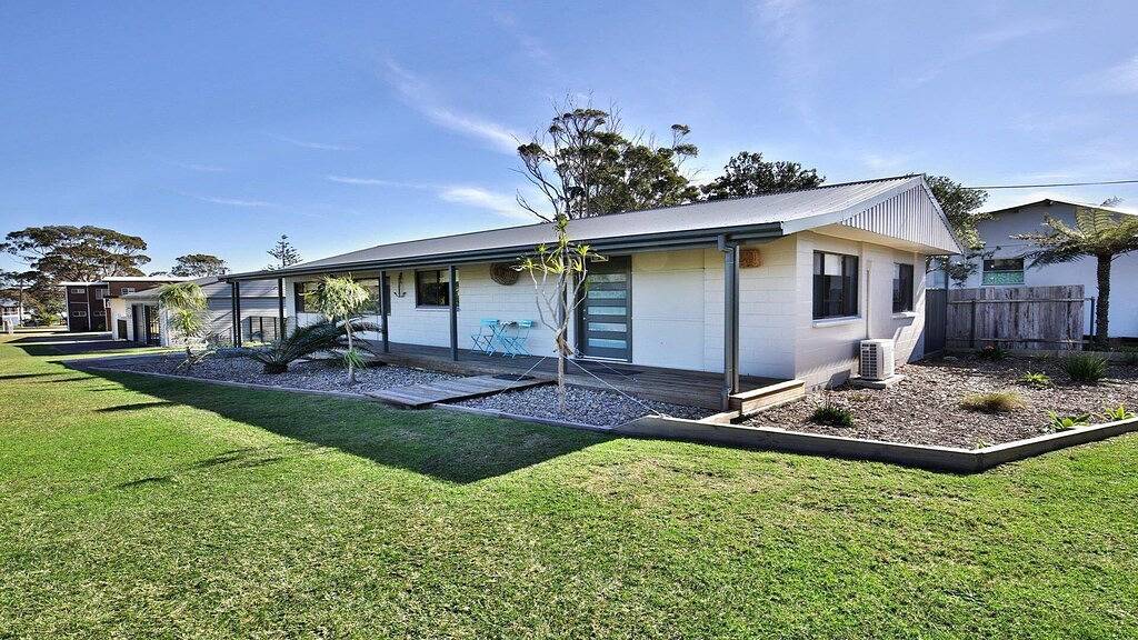 Der Lobster Pot - großartiger Essbereich im Freien in Currarong, Jervis Bay