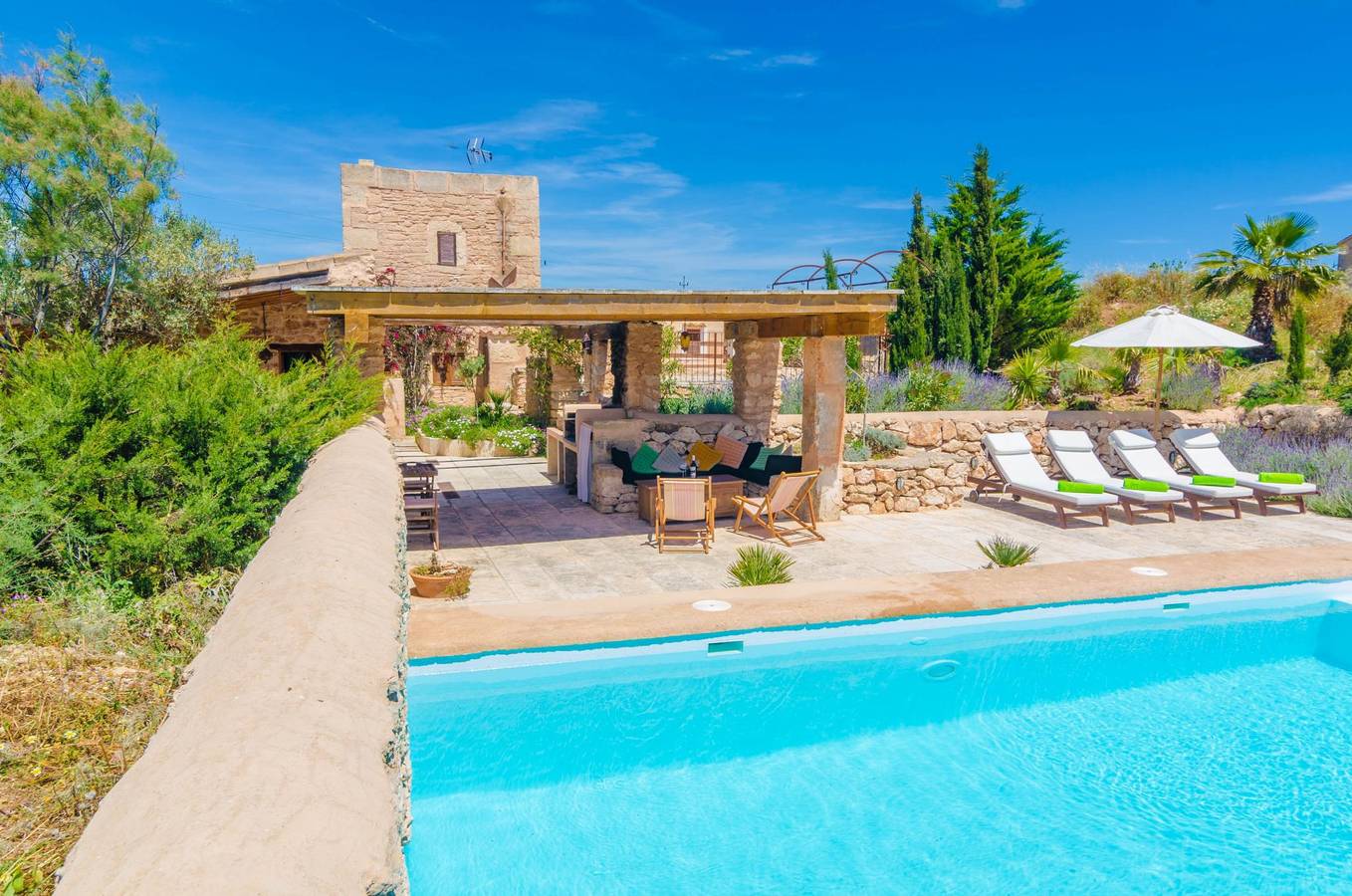 Villa Es Molí Des Trenc - Ferienhaus mit privaten Pool in Campos. Wifi gratis in Es Trenc, Campos