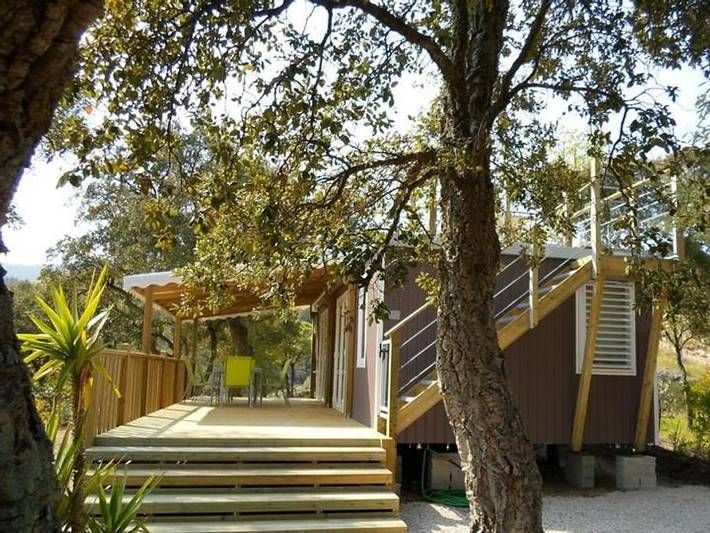Domaine De La Bergerie - Mobilheim 4 personen - Privilège Solarium - 2 Schlafzimmer - 4 Personen in Roquebrune-sur-Argens, Mittelmeerküste (Frankreich)