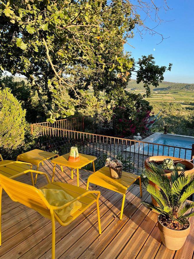 Chambre d’hôte pour 2 personnes, avec jardin ainsi que vue et piscine à Vogüé - 3