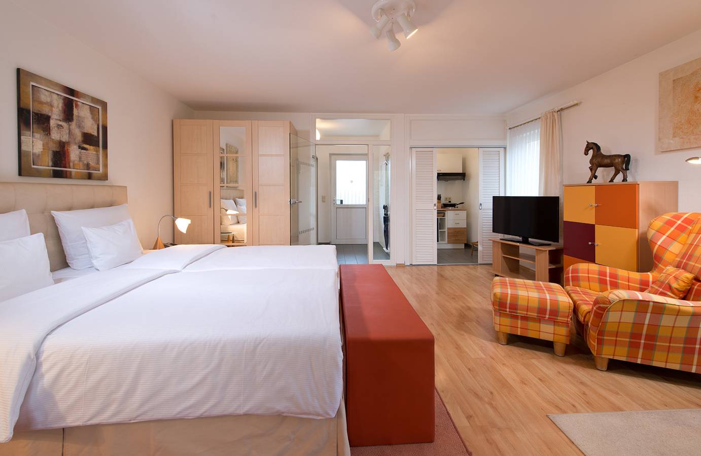 Ganze Ferienwohnung, Ferienwohnung 34qm im Hotelpark Stadtbrauerei in Arnstadt, Thüringer Kernland