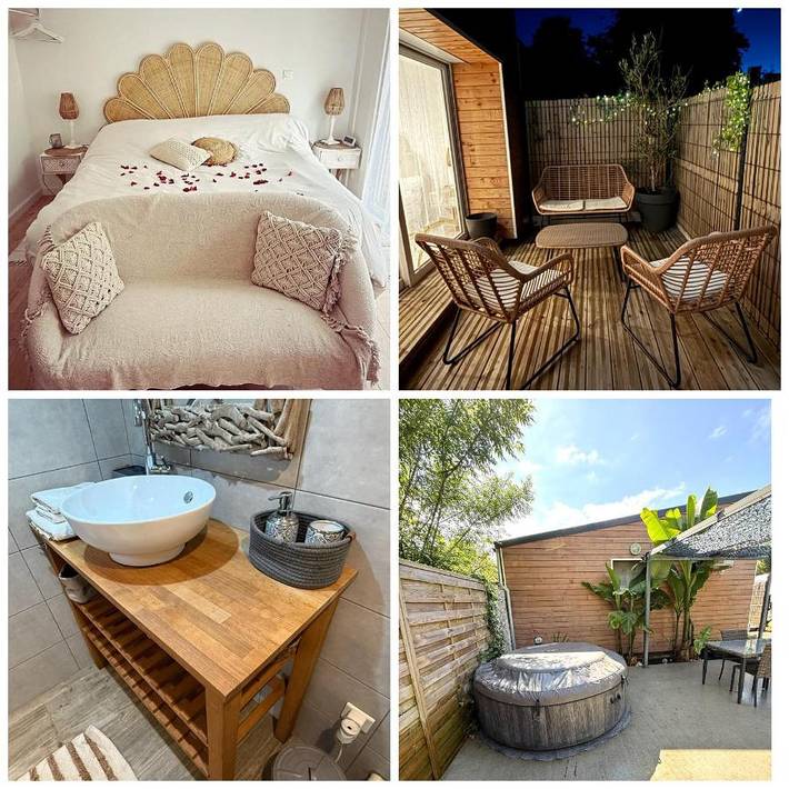 Location de vacances pour 2 personnes, avec jacuzzi ainsi que piscine et balcon dans Lavau-sur-Loire - 2