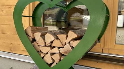 Ferienhaus für 4 Personen, mit Balkon und Sauna in Halblech