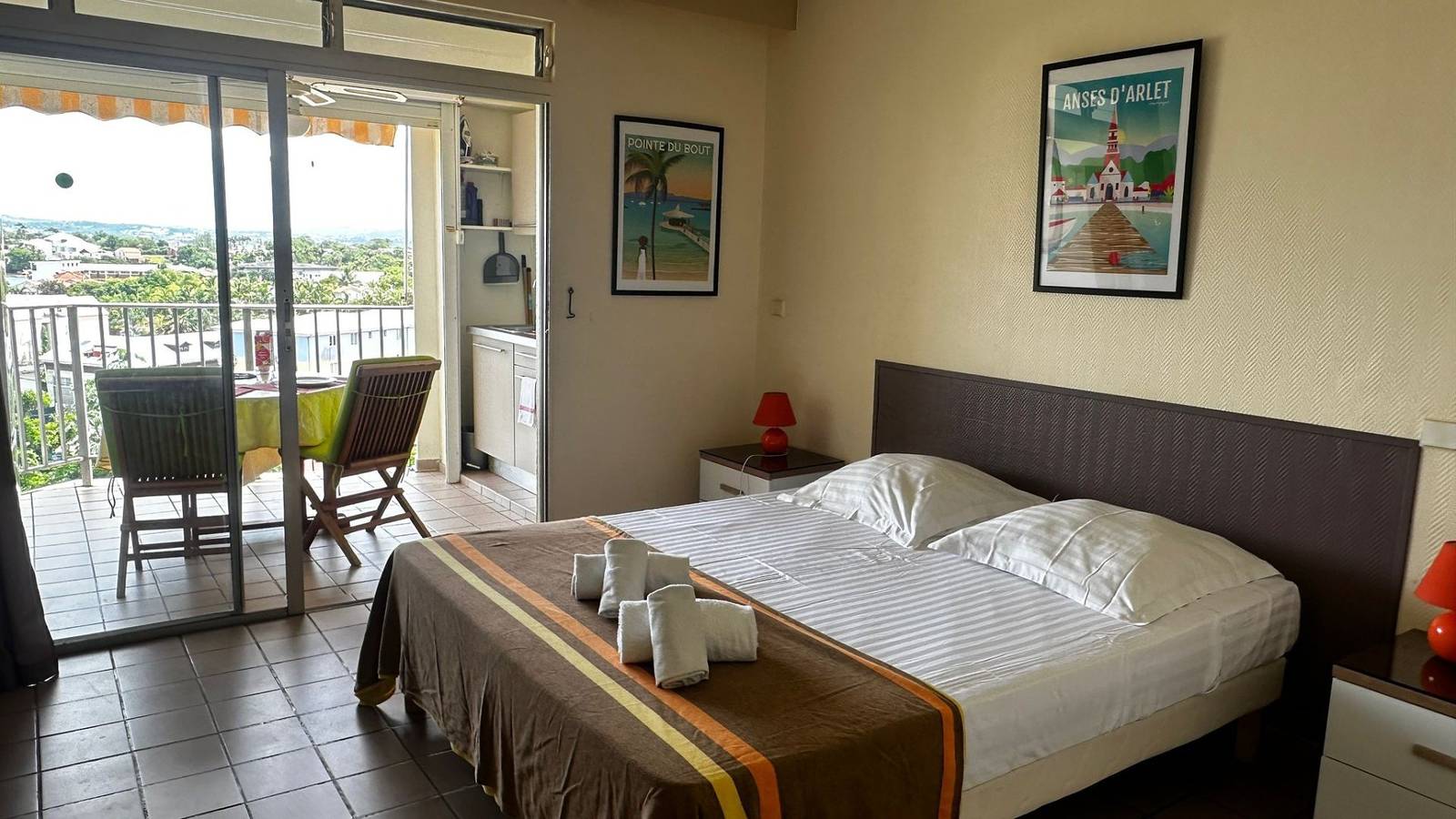 Appartement entier, T1 superbe vue mer in Anse Mitan, Les Trois-Îlets