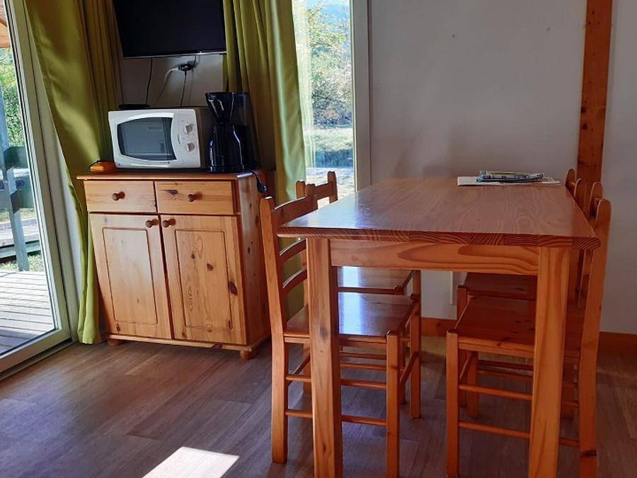 Le Petit Liou - Camping Sites et Paysages - Chalet 5 personas - Chalet Durance Pmr Privilège con sanitarios in Embrun (Altos Alpes), Parque Nacional de los Ecrins