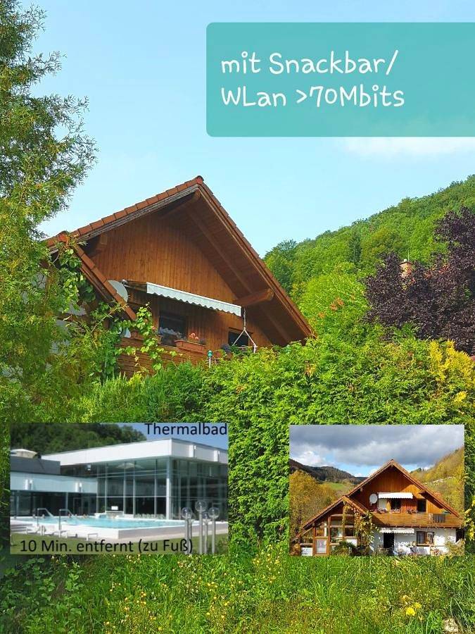 Ferienwohnung für 6 Personen, mit Terrasse und Garten sowie Ausblick in Bad Ditzenbach