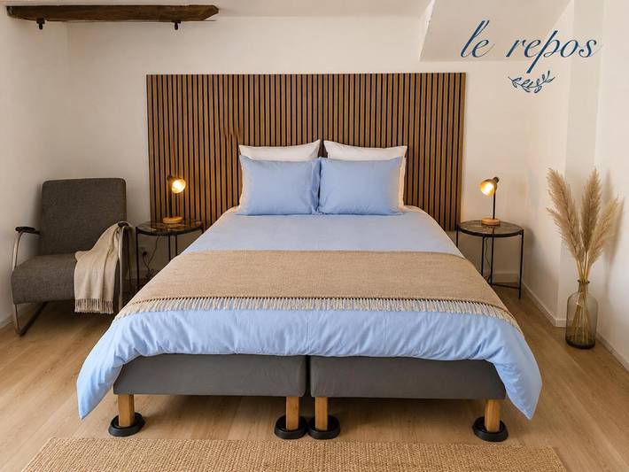 Chambre d’hôte pour 2 personnes, avec Terrasse ainsi que Jardin et Vue
