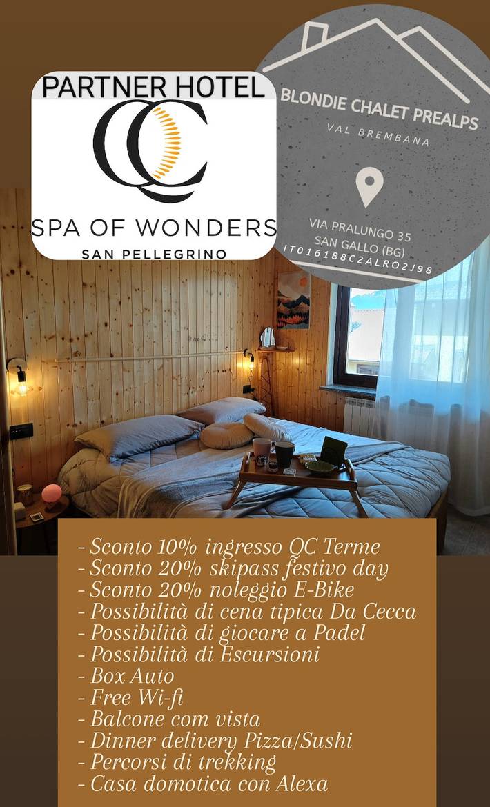 Gîte pour 4 personnes, avec jardin et terrasse à San Giovanni Bianco