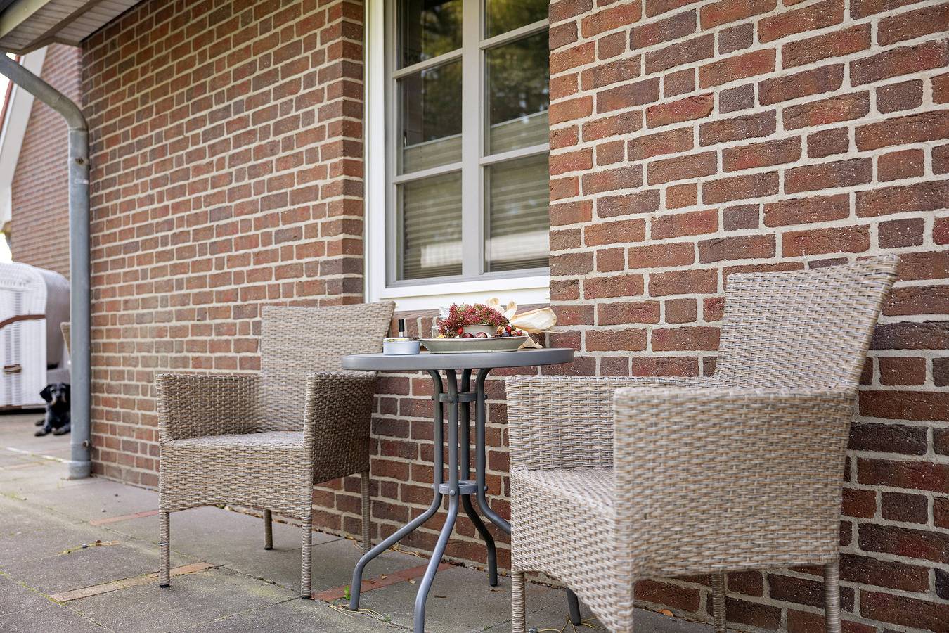 Ganze Wohnung, Ferienwohnung 'Tetsche Wind' mit privater Terrasse und Gemeinschaftsgarten in Nordstrand (Gemeinde), Nordstrand