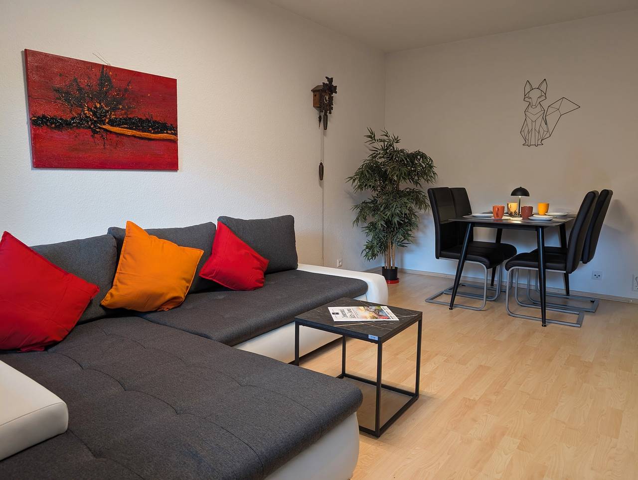 Entire apartment, Apartment 'Fuchsbau' with Lake View and Balcony in Unterkirnach, Central Black Forest