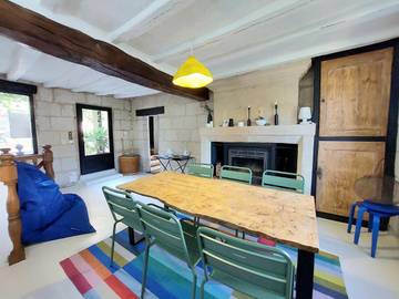 Gîte pour 8 personnes, avec jardin et terrasse à Turquant