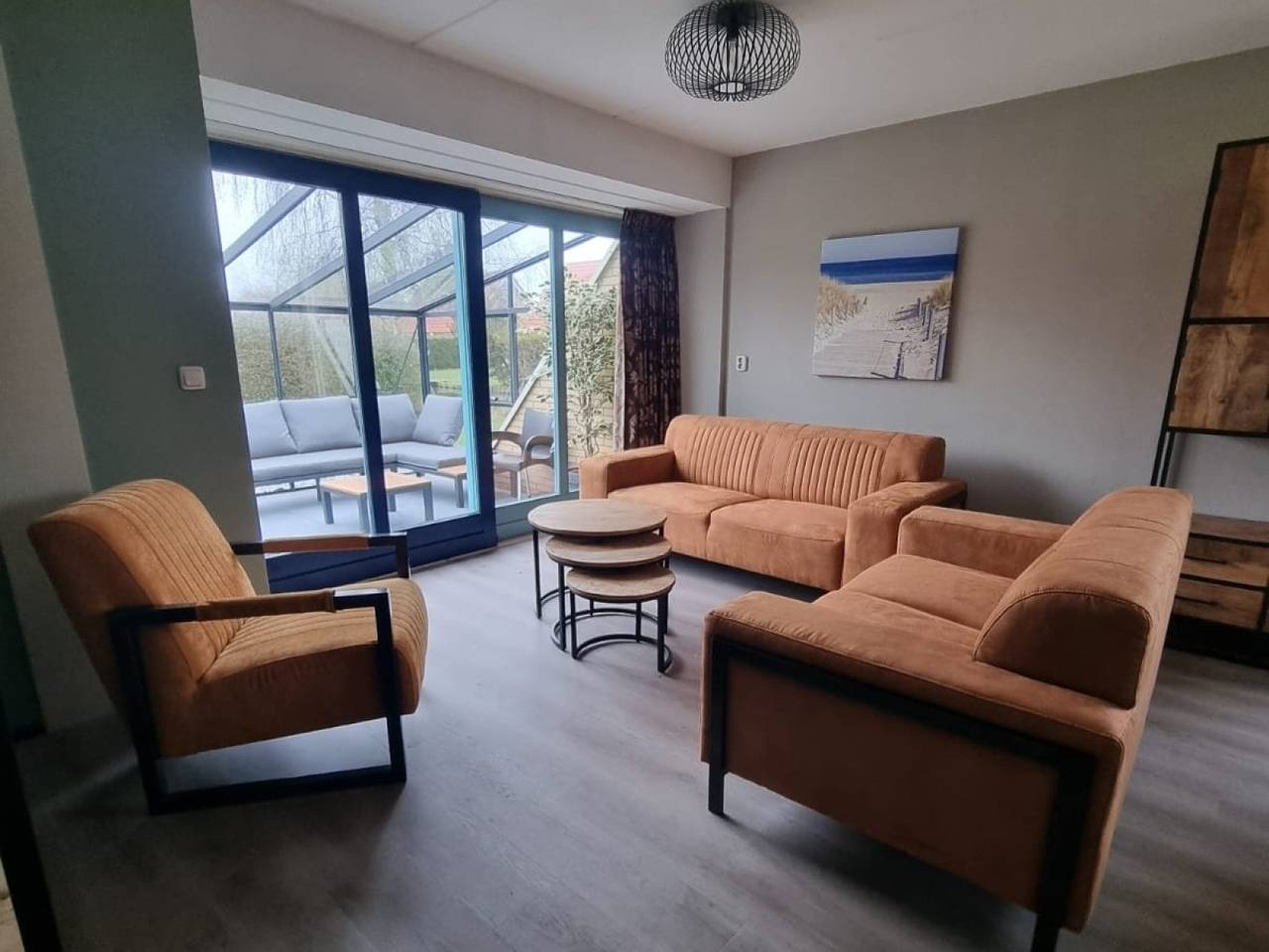 Ferienhaus für 8 Personen mit Gartenzimmer und Kaminofen im Ferienpark Ijsselhof in Ijsselmeer