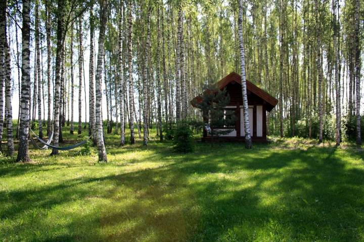 Kemping dla 4 osób, z taras i sauna oraz widok w Estonia