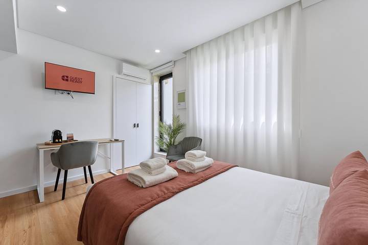 Apartamento estúdio para 2 pessoas, com terraço em Ramalde