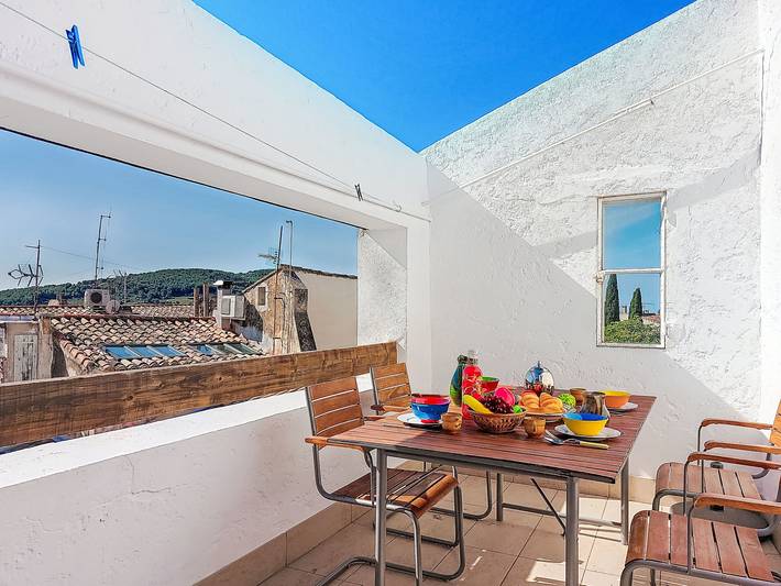 Maison de vacances pour 6 personnes, avec Terrasse ainsi que Jardin et Vue à La Cadière-d'Azur