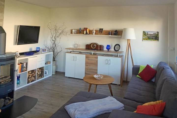 Ferienwohnung für 4 Personen, mit Pool und Garten sowie Ausblick in Schönfeld-Weißig