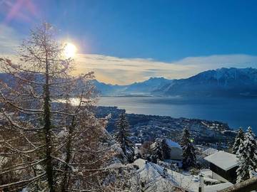 Gîte pour 6 personnes, avec vue sur le lac et vue ainsi que sauna et jardin dans Chardonne