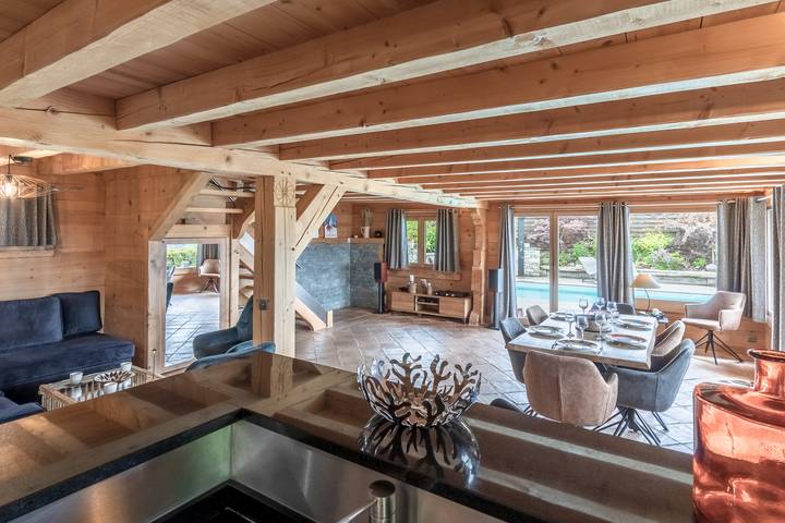 Chalet pour 6 personnes, avec jardin ainsi que piscine et balcon à Saint-Gervais-les-Bains - 4