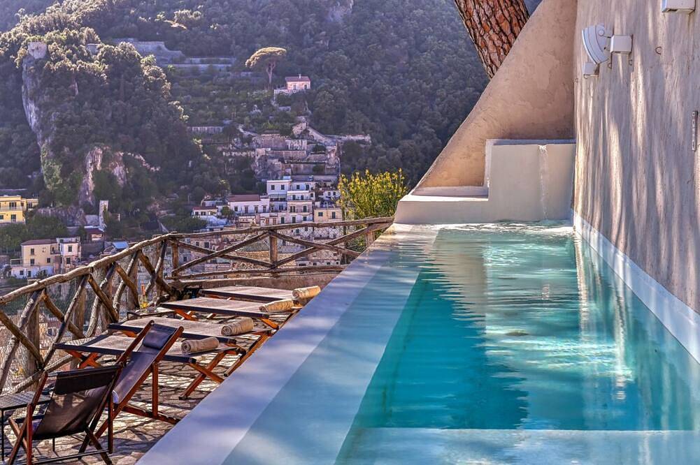Casa Massa Amalfi center amazing view and pool, no car needed, 4 Br in Spiaggia libera Amalfi (Amalfi), Amalfi