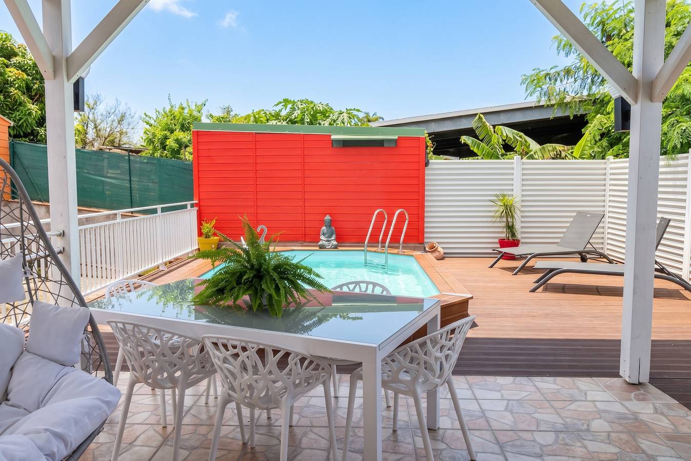 Appartement entier, Appartement charmant à Les Abymes avec piscine privée, 60m² in Les Abymes, Guadeloupe