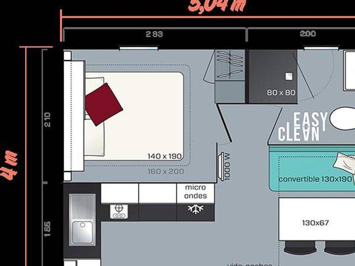 Camping pour 2 personnes, avec sauna et bassin pour enfant dans Haute-Normandie - 3