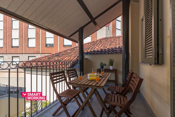 Vacation rental for 4 people, with terrace, with pets in Turin
