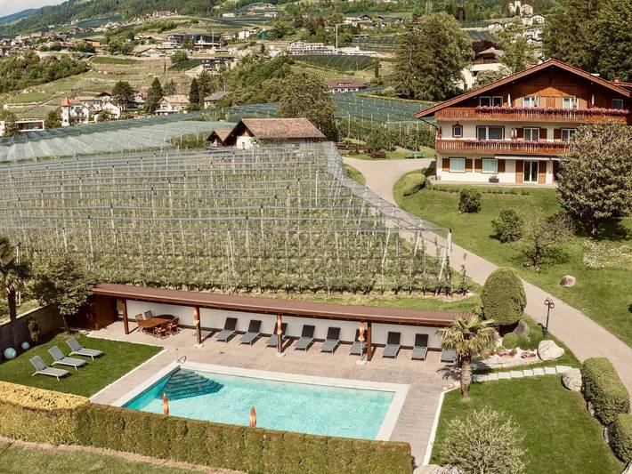 Ferienwohnung für 2 Personen, mit Garten und Pool in Südtirol