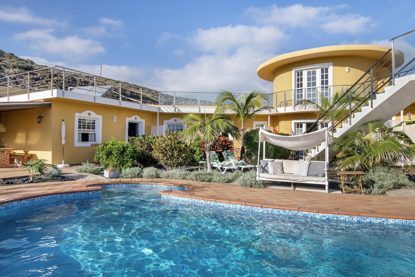 Maison de vacances 'Viento De Sal' avec vue sur la mer, piscine partagée et Wi-Fi in La Cangrejera, Villa de Mazo