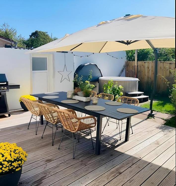 Ferienhaus für 13 Personen, mit Sauna und Whirlpool sowie Garten in Visselhövede