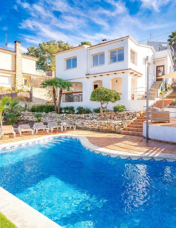Chalet para 10 personas con piscina in Olivella, Garraf