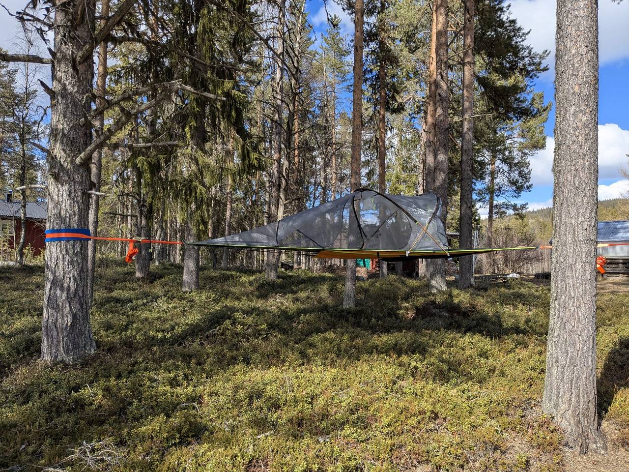 Das besondere Erlebnis Treetent in Långviken in Lappland (Schweden)