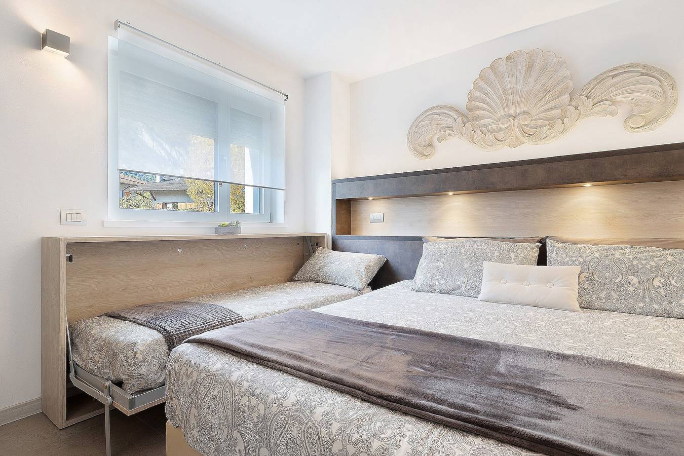 Zimmer 'Camera 102 - Eco Del Garda' mit Bergblick, Gemeinschaftspool und Wlan in Villa del Monte, Tenno