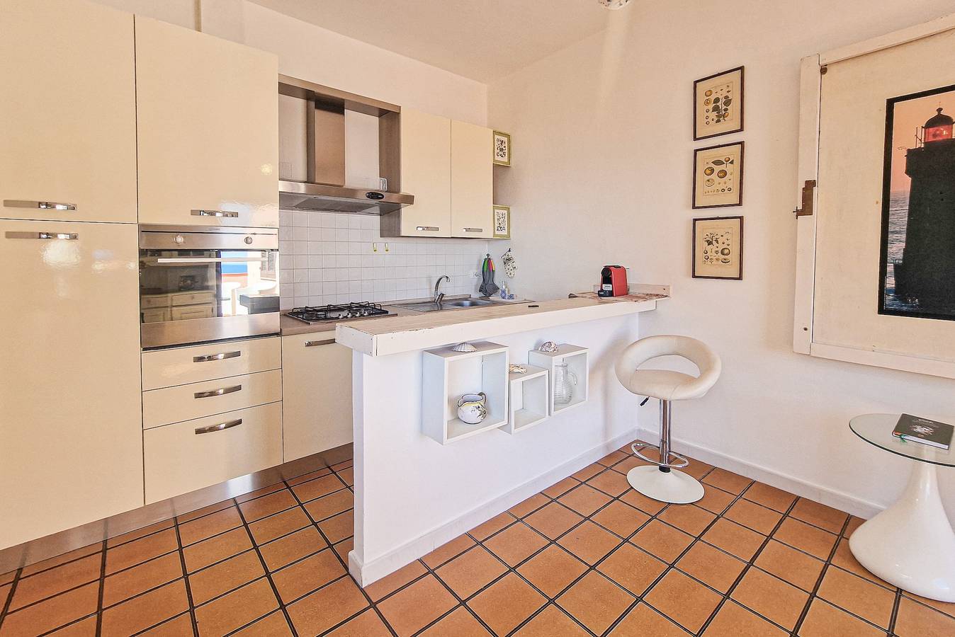 Casa de vacaciones 'Trilocale Maestrale Beach' con vistas al mar, terraza y aire acondicionado in Portoferraio, Parque Nacional del Archipiélago Toscano