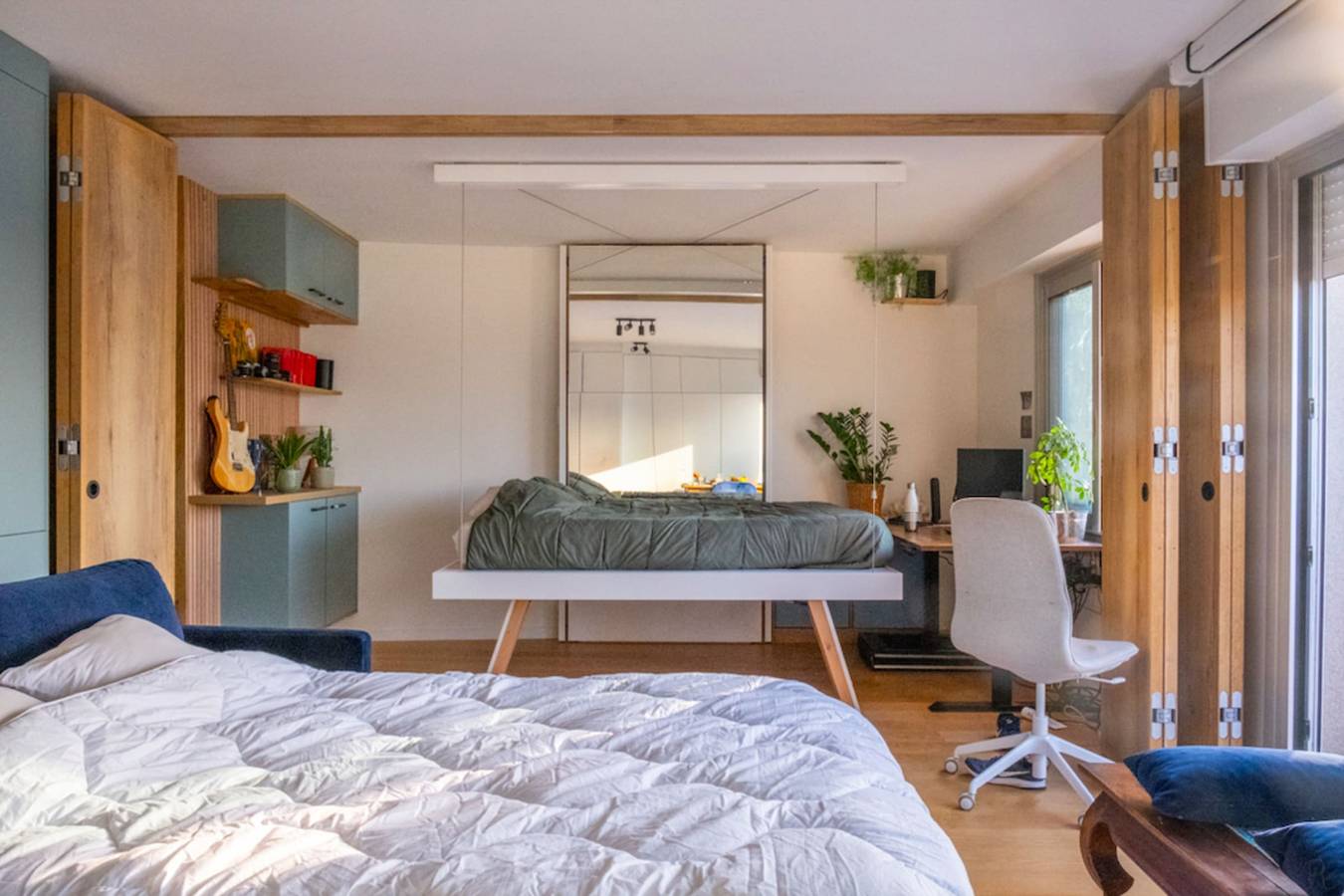 Estudio entero, Estudio para 4 personas con balcón in París, Isla de Francia