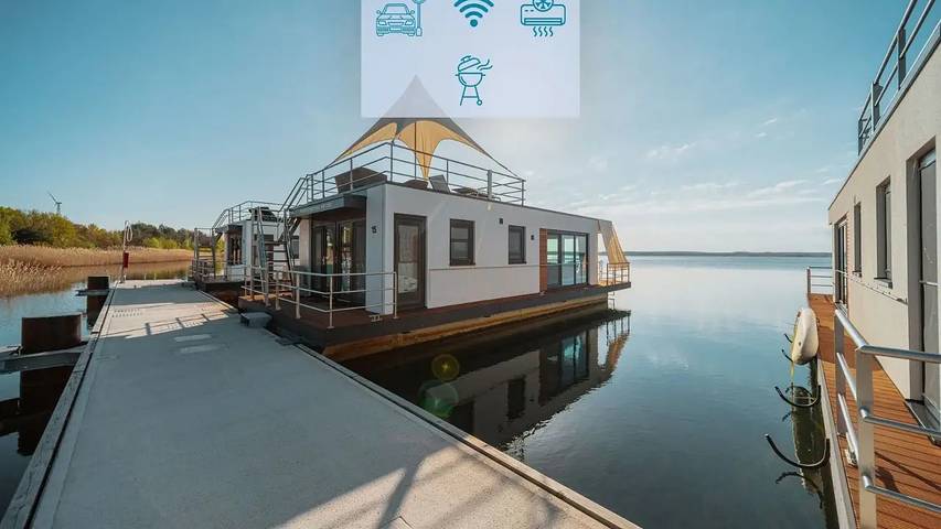 Ferienhaus mit Meerblick für 4 Personen, mit Balkon