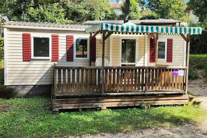 Mobil home pour 6 personnes, avec sauna ainsi que piscine et terrasse, animaux acceptés à Patornay - 4